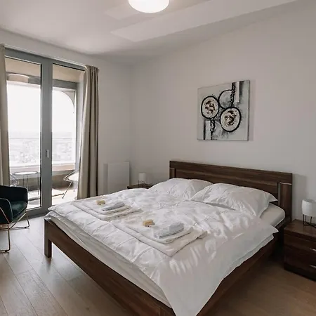 Skau Sky Park Blue By Zaha Hadid 21 Floor 2 Tower Panoramic View Free Parking 公寓 布拉迪斯拉发