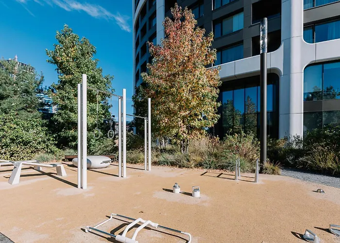 Апартаменты Skau Sky Park Blue By Zaha Hadid 21 Floor 2 Tower Panoramic View Free Parking *