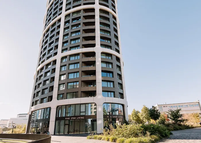 Апартаменты Skau Sky Park Blue By Zaha Hadid 21 Floor 2 Tower Panoramic View Free Parking *