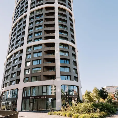 Apartman Skau Sky Park Blue By Zaha Hadid 21 Floor 2 Tower Panoramic View Free Parking *